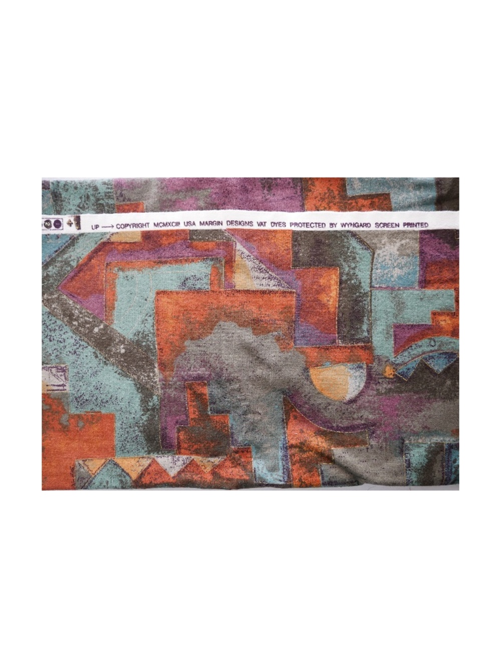 NWOT - Abstract screen printed cotton upholstery fabric